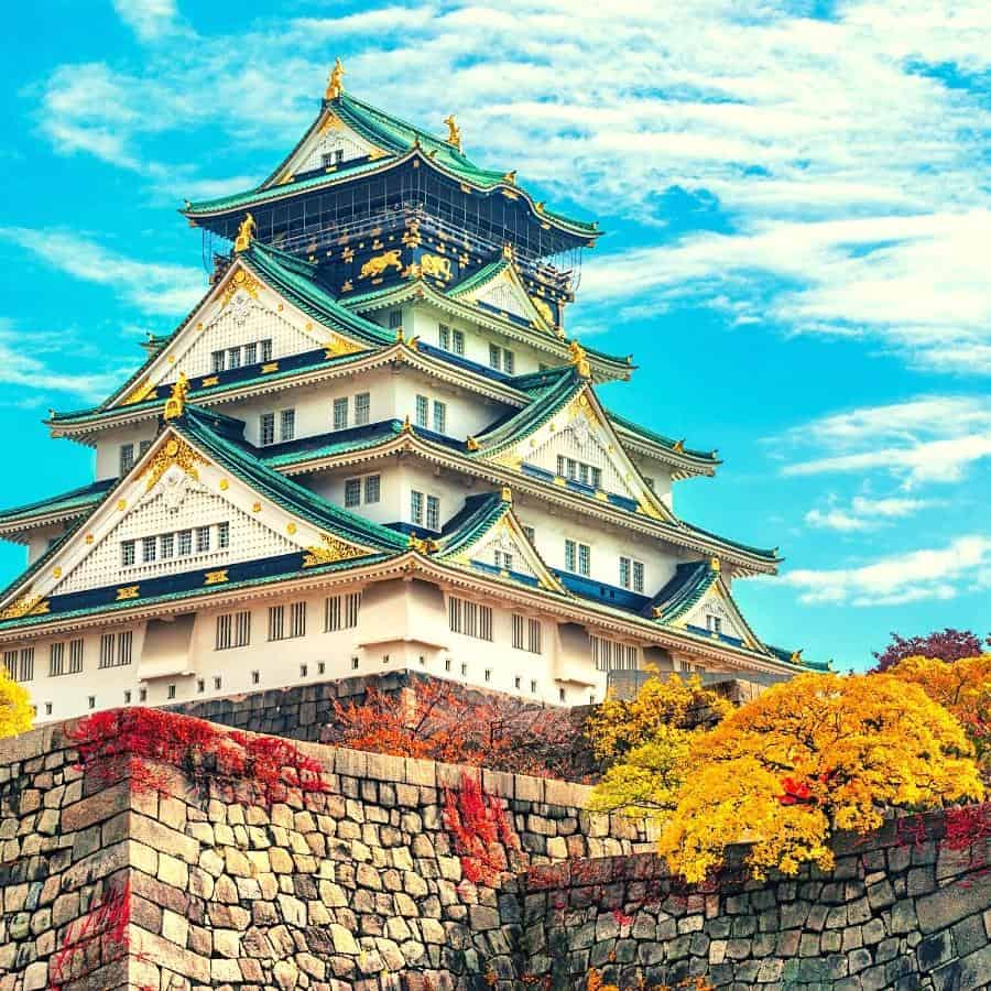 ภาพ : ปราสาทโอซาก้า Osaka Castle ,OSAKA